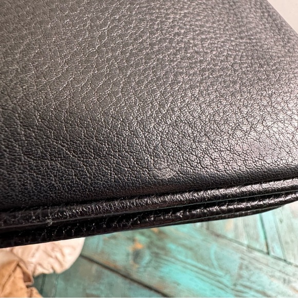 Kate Spade Triple Gusset Crossbody Handbag Black Pebble Leather $279 - Picture 12 of 13